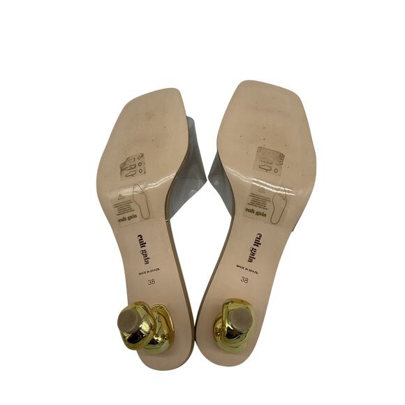 Cult Gaia 'Gigi' Beige Leather Sandals Size 8 - Picture 5 of 5